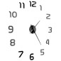vidaXL Reloj 3D de pared con diseño moderno 100 cm XXL negro vidaXL Reloj 3D de pared con diseño moderno 100 cm XXL negro