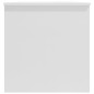 vidaXL Mesa de centro madera contrachapada blanco brillo 102x50x52,5cm vidaXL Mesa de centro madera contrachapada blanco brillo 102x50x52,5cm