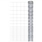 vidaXL Valla de jardín de acero galvanizado plateado 50x1,5 m