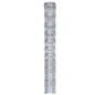 vidaXL Valla de jardín de acero galvanizado plateado 50x1,5 m