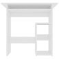 vidaXL Escritorio de madera contrachapada blanco 80x45x74 cm