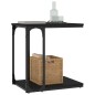 vidaXL Mesa auxiliar madera contrachapada negro 50x35x52 cm vidaXL Mesa auxiliar madera contrachapada negro 50x35x52 cm