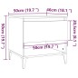 vidaXL Mesa auxiliar madera contrachapada blanco 50x46x50 cm vidaXL Mesa auxiliar madera contrachapada blanco 50x46x50 cm