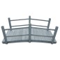 vidaXL Puente de jardín madera maciza de abeto gris 140x60x56 cm vidaXL Puente de jardín madera maciza de abeto gris 140x60x56 cm