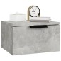 vidaXL Mesita de noche de pared 2 uds color gris hormigón 34x30x20 cm vidaXL Mesita de noche de pared 2 uds color gris hormigón 34x30x20 cm