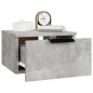 vidaXL Mesita de noche de pared 2 uds color gris hormigón 34x30x20 cm vidaXL Mesita de noche de pared 2 uds color gris hormigón 34x30x20 cm