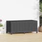 vidaXL Caja de almacenaje jardín madera de pino gris 147x68x64 cm