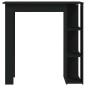 vidaXL Mesa bar con estante madera contrachapada negro 102x50x103,5 cm vidaXL Mesa bar con estante madera contrachapada negro 102x50x103,5 cm
