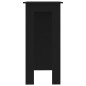 vidaXL Mesa bar con estante madera contrachapada negro 102x50x103,5 cm vidaXL Mesa bar con estante madera contrachapada negro 102x50x103,5 cm