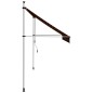 vidaXL Toldo manual retráctil naranja y marrón 300 cm