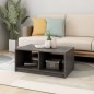 vidaXL Mesa de centro de madera maciza de pino gris 75x50x33,5 cm vidaXL Mesa de centro de madera maciza de pino gris 75x50x33,5 cm