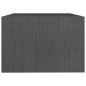 vidaXL Mesa de centro de madera maciza de pino gris 75x50x33,5 cm vidaXL Mesa de centro de madera maciza de pino gris 75x50x33,5 cm