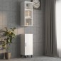 vidaXL Armario pared madera contrachapada blanco brillo 34,5x32,5x90cm vidaXL Armario pared madera contrachapada blanco brillo 34,5x32,5x90cm