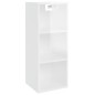 vidaXL Armario pared madera contrachapada blanco brillo 34,5x32,5x90cm vidaXL Armario pared madera contrachapada blanco brillo 34,5x32,5x90cm