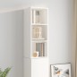 vidaXL Armario pared madera contrachapada blanco brillo 34,5x32,5x90cm vidaXL Armario pared madera contrachapada blanco brillo 34,5x32,5x90cm