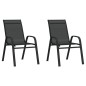 vidaXL Juego de bistro de jardín de 3 piezas negro vidaXL Juego de bistro de jardín de 3 piezas negro