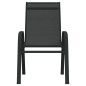 vidaXL Juego de bistro de jardín de 3 piezas negro vidaXL Juego de bistro de jardín de 3 piezas negro
