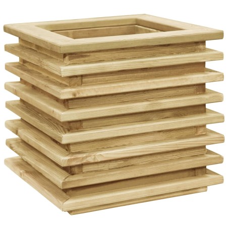 vidaXL Arriate de madera de pino impregnada 50x50x40 cm 