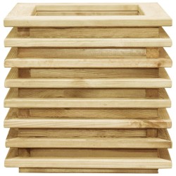 vidaXL Arriate de madera de pino impregnada 50x50x40 cm 