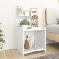 vidaXL Mesita de noche madera contrachapada blanco 40x35x60 cm vidaXL Mesita de noche madera contrachapada blanco 40x35x60 cm