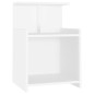 vidaXL Mesita de noche madera contrachapada blanco 40x35x60 cm vidaXL Mesita de noche madera contrachapada blanco 40x35x60 cm