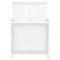 vidaXL Mesita de noche madera contrachapada blanco 40x35x60 cm vidaXL Mesita de noche madera contrachapada blanco 40x35x60 cm