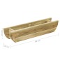 vidaXL Arriate de madera de pino impregnada 80x16x16 cm vidaXL Arriate de madera de pino impregnada 80x16x16 cm