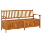 vidaXL Banco de almacenaje madera maciza de acacia 170 cm vidaXL Banco de almacenaje madera maciza de acacia 170 cm