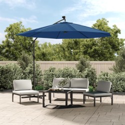 vidaXL Tela de repuesto para sombrilla voladiza azul azure 300 cm