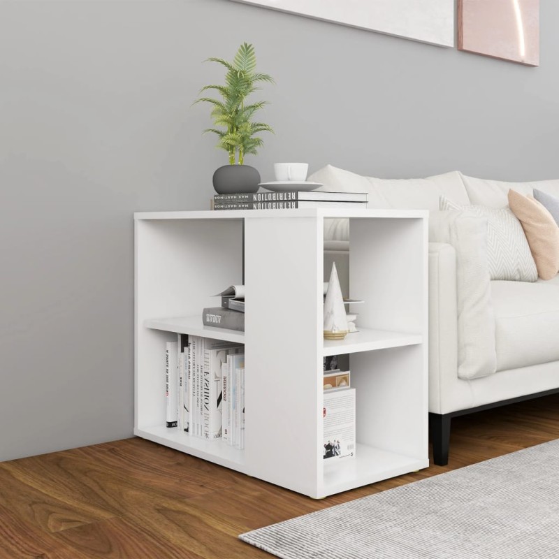 vidaXL Armario auxiliar de madera contrachapada blanco 60x30x50 cm vidaXL Armario auxiliar de madera contrachapada blanco 60x30x50 cm