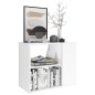 vidaXL Armario auxiliar de madera contrachapada blanco 60x30x50 cm vidaXL Armario auxiliar de madera contrachapada blanco 60x30x50 cm