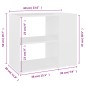 vidaXL Armario auxiliar de madera contrachapada blanco 60x30x50 cm vidaXL Armario auxiliar de madera contrachapada blanco 60x30x50 cm