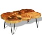 vidaXL Mesa de centro de 6 troncos madera maciza de sheesham 35 cm vidaXL Mesa de centro de 6 troncos madera maciza de sheesham 35 cm
