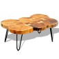 vidaXL Mesa de centro de 6 troncos madera maciza de sheesham 35 cm vidaXL Mesa de centro de 6 troncos madera maciza de sheesham 35 cm