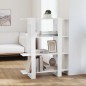 vidaXL Estantería/divisor de espacios blanco brillante 100x30x123,5 cm vidaXL Estantería/divisor de espacios blanco brillante 100x30x123,5 cm