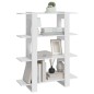 vidaXL Estantería/divisor de espacios blanco brillante 100x30x123,5 cm vidaXL Estantería/divisor de espacios blanco brillante 100x30x123,5 cm