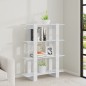 vidaXL Estantería/divisor de espacios blanco brillante 100x30x123,5 cm vidaXL Estantería/divisor de espacios blanco brillante 100x30x123,5 cm