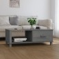 vidaXL Mesa de centro HAMAR madera maciza pino gris oscuro 100x55x35cm vidaXL Mesa de centro HAMAR madera maciza pino gris oscuro 100x55x35cm