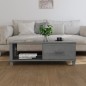 vidaXL Mesa de centro HAMAR madera maciza pino gris oscuro 100x55x35cm vidaXL Mesa de centro HAMAR madera maciza pino gris oscuro 100x55x35cm