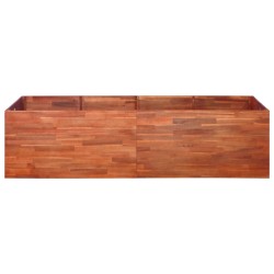 vidaXL Arriate de madera de acacia 200x100x50 cm