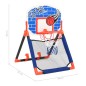 vidaXL Set baloncesto infantil multifuncional suelo y pared vidaXL Set baloncesto infantil multifuncional suelo y pared