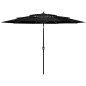 vidaXL Sombrilla de 3 niveles con poste de aluminio negra 3 m vidaXL Sombrilla de 3 niveles con poste de aluminio negra 3 m