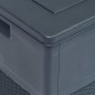 vidaXL Caja de almacenamiento de jardín 320 L gris antracita vidaXL Caja de almacenamiento de jardín 320 L gris antracita