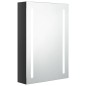 vidaXL Armario de baño con espejo LED negro brillante 50x13x70 cm vidaXL Armario de baño con espejo LED negro brillante 50x13x70 cm
