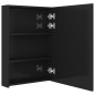 vidaXL Armario de baño con espejo LED negro brillante 50x13x70 cm vidaXL Armario de baño con espejo LED negro brillante 50x13x70 cm