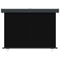 vidaXL Toldo lateral de balcón negro 145x250 cm vidaXL Toldo lateral de balcón negro 145x250 cm