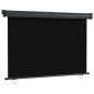 vidaXL Toldo lateral de balcón negro 145x250 cm vidaXL Toldo lateral de balcón negro 145x250 cm