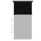 vidaXL Toldo lateral de balcón negro 145x250 cm vidaXL Toldo lateral de balcón negro 145x250 cm