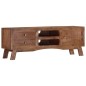 vidaXL Mueble para TV de madera maciza de mango rugosa 110x30x40 cm