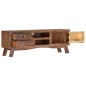 vidaXL Mueble para TV de madera maciza de mango rugosa 110x30x40 cm
